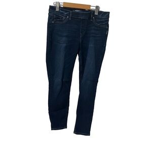 Silver slip on ankle legging size 30